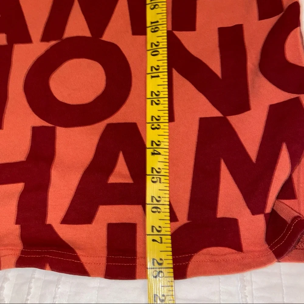 Champion men’s Lord short sleeve all over Spell-out Tee orangish red - Picture 6 of 6